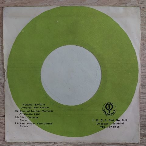 KENAN TEMİZ - TOMBUL TOMBUL MEMELER 45LİK PLAK