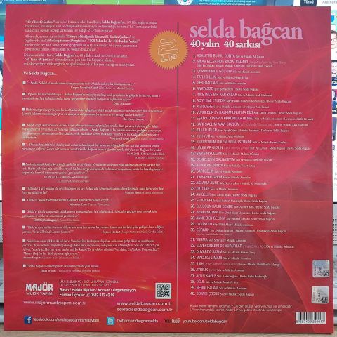 SELDA BAĞCAN - 40 YILIN 40 ŞARKISI LP PLAK
