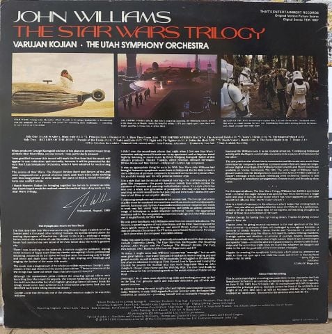 John Williams - The Star Wars Trilogy LP PLAK
