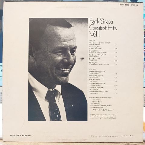 Frank Sinatra – Greatest Hits, Vol. II LP PLAK