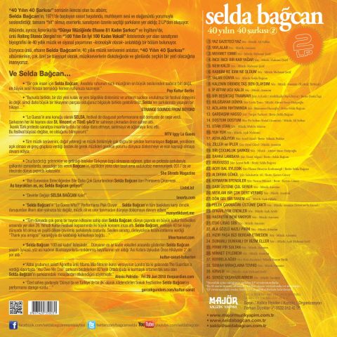 SELDA BAĞCAN - 40 YILIN 40 ŞARKISI VOL 2 LP PLAK
