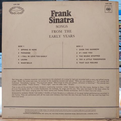 Frank Sinatra – Romantic Songs From The Early Years LP PLAK