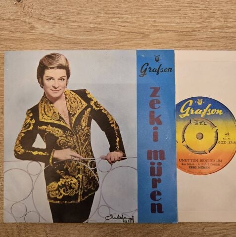 Zeki Müren – Unuttun Beni Zalim / Hasret İçimde Bir Kor 45LİK PLAK