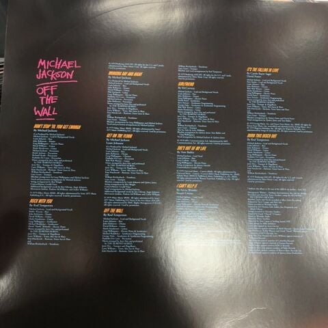MİCHAEL JACKSON - OFF THE WALL PİCTURE DİSC LP PLAK