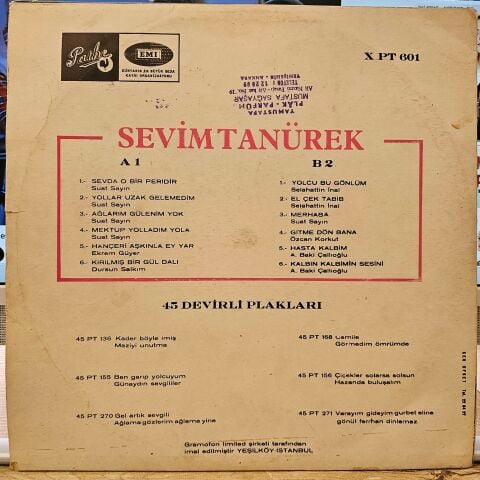 Sevim Tanürek – Sevim Tanürek LP PLAK