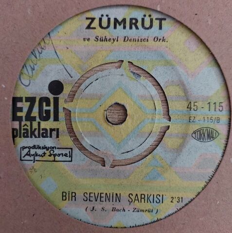 Zümrüt – Largo / Bir Sevenin Şarkısı 45LİK PLAK