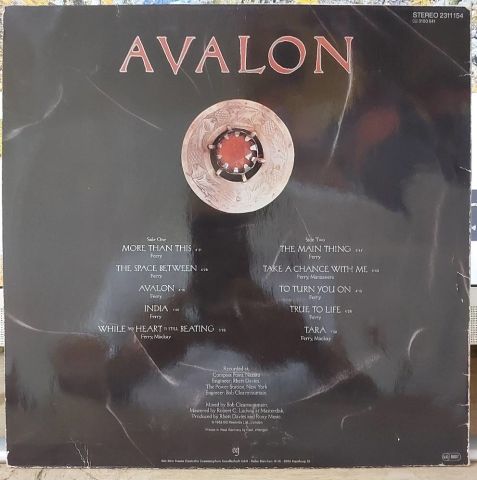 Roxy Music – Avalon LP PLAK