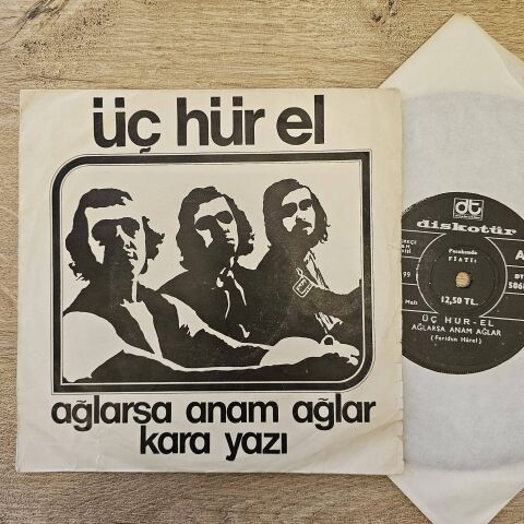 Üç Hür El – Ağlarsa Anam Ağlar / Kara Yazı 45LİK PLAK