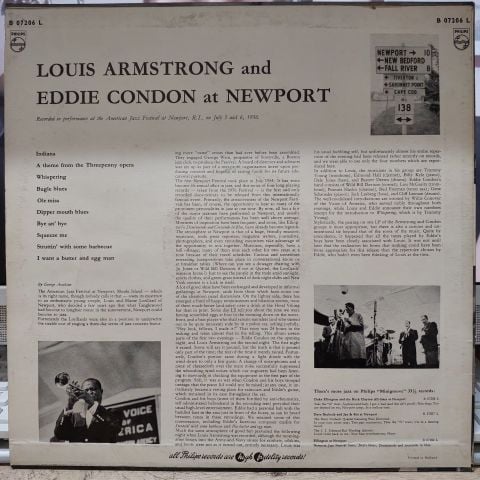 Louis Armstrong and Eddie Condon – At Newport LP PLAK