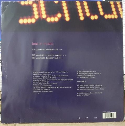 Wackside Feat. Sister Sledge – Lost In Music LP PLAK