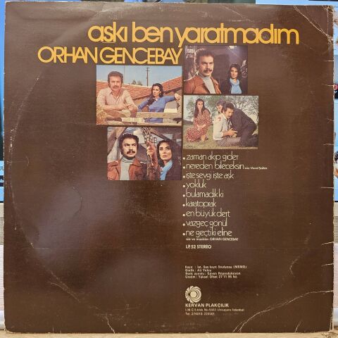 Orhan Gencebay – Aşkı Ben Yaratmadım LP PLAK