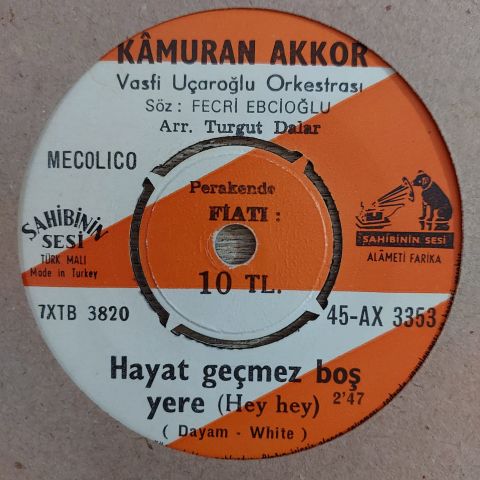 KAMURAN AKKOR - HAYAT GEÇMEZ BOŞ YERE 45LİK PLAK