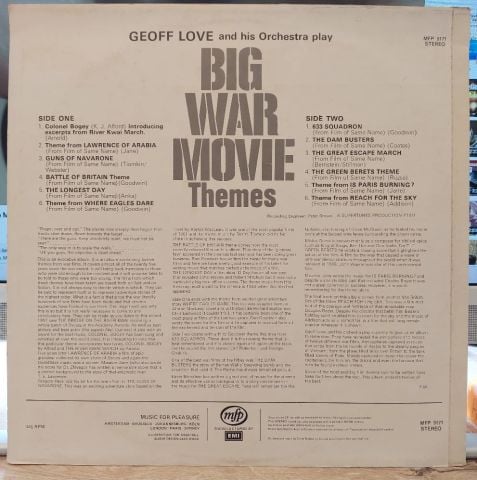 Geoff Love And His Orchestra – Big War Movie Themes LP PLAK