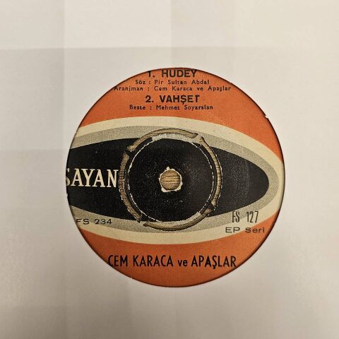 Cem Karaca, Apaşlar – Hudey / Vahşet & Bir Anadolu Hikayesi / Shakin' All Over 45LİK PLAK...