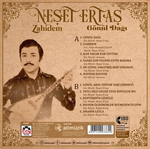 NEŞET ERTAŞ - ZAHİDEM GÖNÜL DAĞI LP PLAK