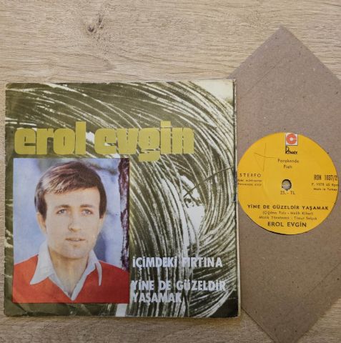 Erol Evgin – İçimdeki Fırtına / Yine De Güzeldir Yaşamak 45LİK PLAK