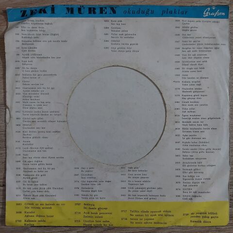 Zeki Müren – Arım, Balım, Peteğim 45LİK PLAK