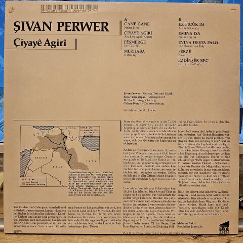 Şivan Perwer – Çiyayê Agirî LP PLAK (KÜRTÇE)