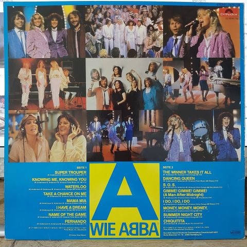 ABBA – A Wie ABBA Die Grössten Erfolge Von Waterloo« Bis Super Trouper LP PLAK