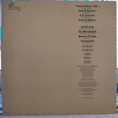 Rainbow – Long Live Rock 'N' Roll LP PLAK