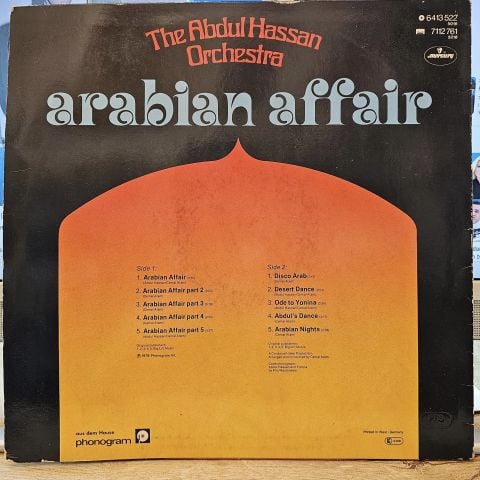 The Abdul Hassan Orchestra – Arabian Affair (Special Disco~Version) LP PLAK