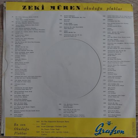 Zeki Müren – Gül Ağacı Değilem / Canım Benim Gülüm Benim 45LİK PLAK
