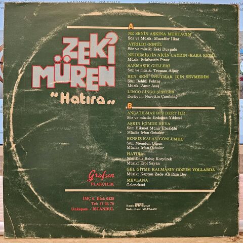 Zeki Müren – Hatıra LP PLAK