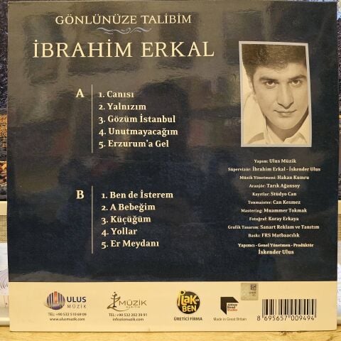 İbrahim Erkal – Gönlünüze Talibim LP PLAK