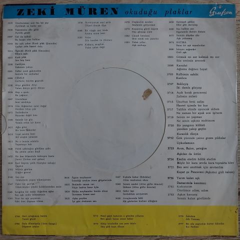 Zeki Müren – Açık Bırak Pencereni 45LİK PLAK