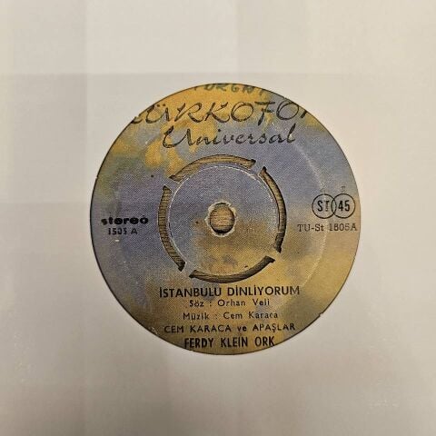 Cem Karaca & Apaşlar – İstanbul'u Dinliyorum / Oy Bana Bana 45LİK PLAK