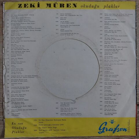 Zeki Müren – Seninle Düştüm Dile / Aşk Yalanmış 45LİK PLAK