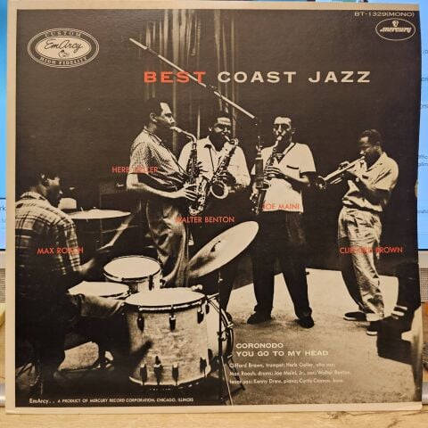 Max Roach, Herb Geller, Walter Benton, Joe Maini, Clifford Brown – Best Coast Jazz LP PLAK