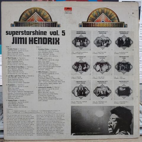 Jimi Hendrix – Superstarshine Vol. 5 LP PLAK