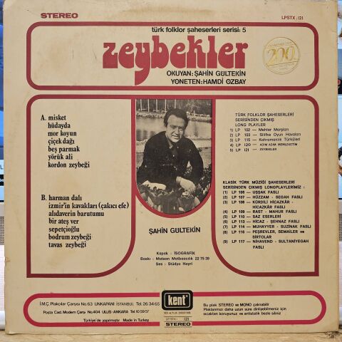 Şahin Gültekin – Zeybekler LP PLAK