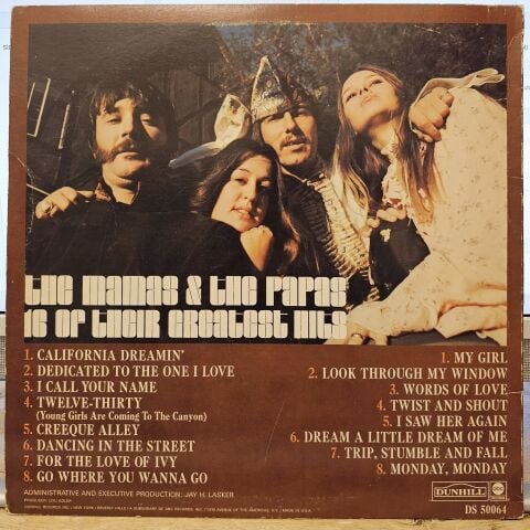The Mamas & The Papas – 16 Of Their Greatest Hits LP PLAK