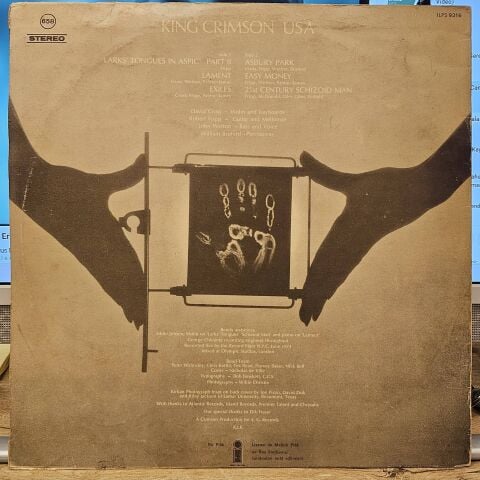 King Crimson – USA LP PLAK