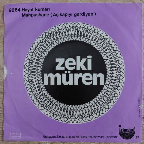 Zeki Müren – Mahpushane / Hayat Kumarı 45LİK PLAK