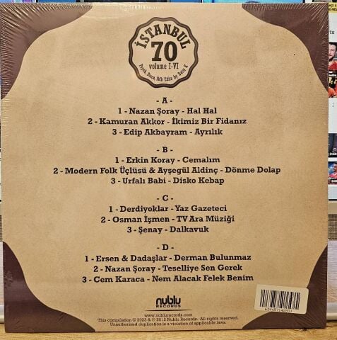 İstanbul 70: Psych, Disco, Folk Edits By Barış K - Volume I-VI LP PLAK