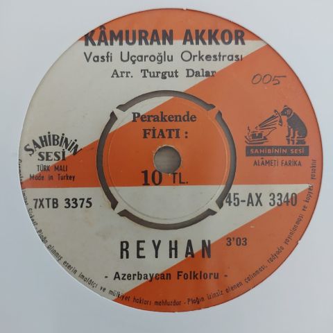 KAMURAN AKKOR - REYHAN 45LİK PLAK
