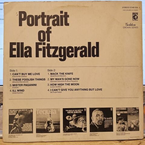 Ella Fitzgerald – Portrait Of Ella Fitzgerald LP PLAK