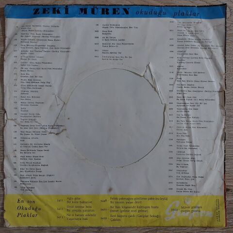 Zeki Müren – O Ağacın Altını / Şeytana Uyduk Bir Kerre 45LİK PLAK