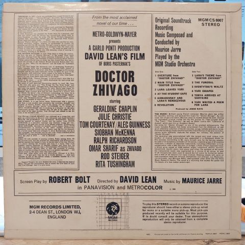 Maurice Jarre – Doctor Zhivago Original Soundtrack Album LP PLAK