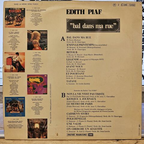 Edith Piaf – Bal Dans Ma Rue LP PLAK
