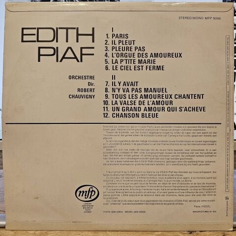Edith Piaf – Edith Piaf LP PLAK