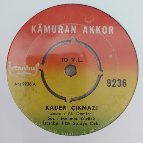 KAMURAN AKKOR - KADER ÇIKMAZI 45LİK PLAK