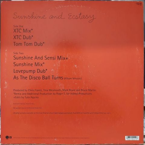 Tom Tom Club – Sunshine And Ecstasy LP PLAK