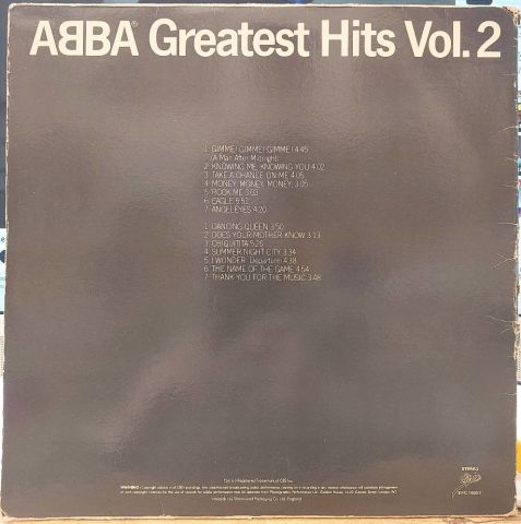ABBA – Greatest Hits Vol. 2 LP PLAK