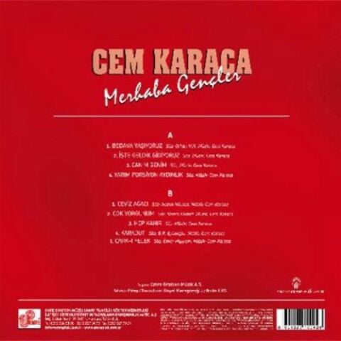 CEM KARACA - MERHABA GENÇLER LP PLAK