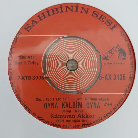 KAMURAN AKKOR - OYNA KALBİM OYNA 45LİK PLAK