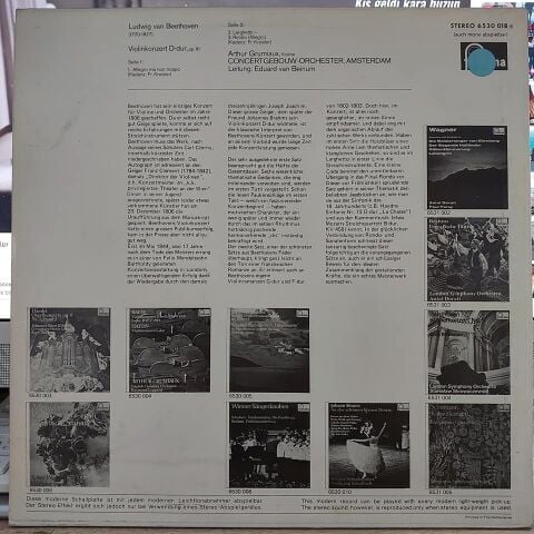 Beethoven* / Arthur Grumiaux / Concertgebouw-Orchester, Amsterdam* - Eduard van Beinum – Violinkonzert Op. 61 LP PLAK